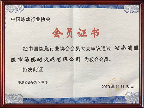 中國煉焦行業(yè)協(xié)會會員